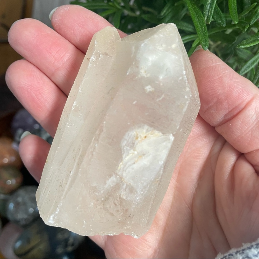 Natural Clear Quartz Crystal Home Accent. Twin termination. Clear Quartz